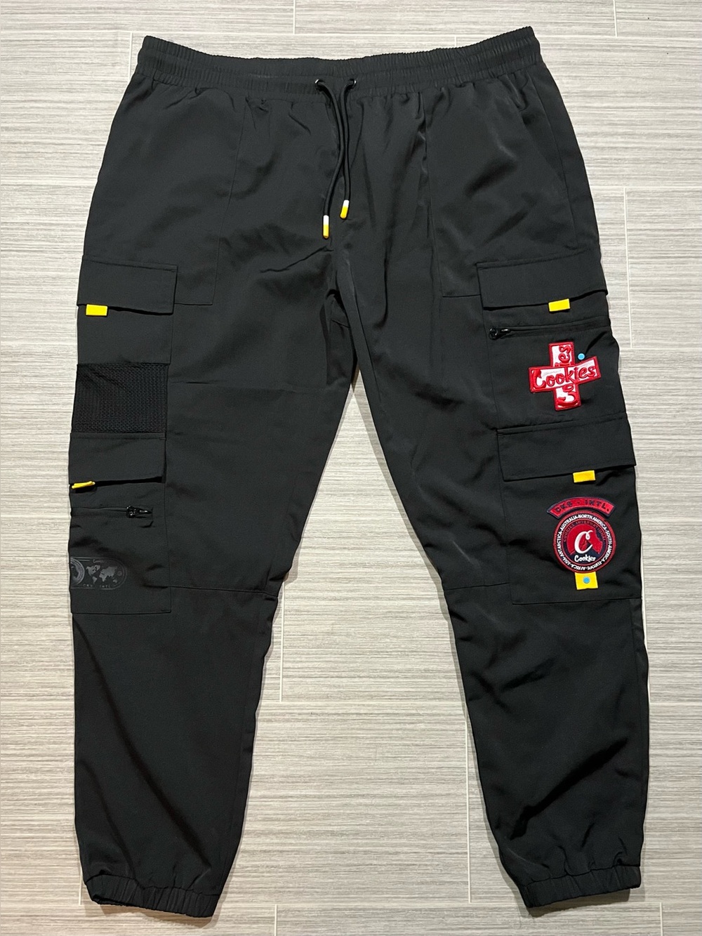 Cookies Men's Black Cargo Joggers 3XL
